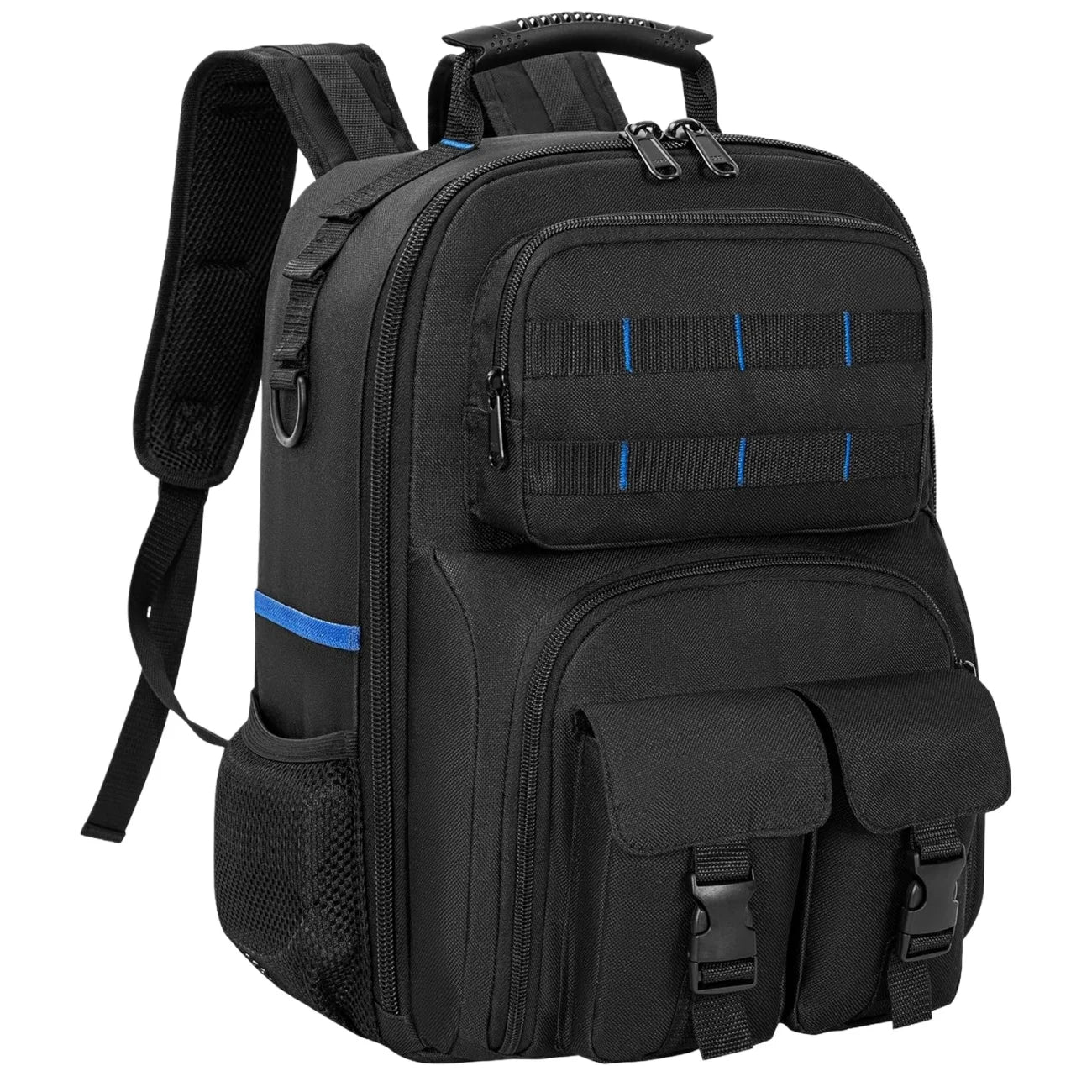 Mochila para herramientas, bolsa para herramientas resistente con hombro acolchado