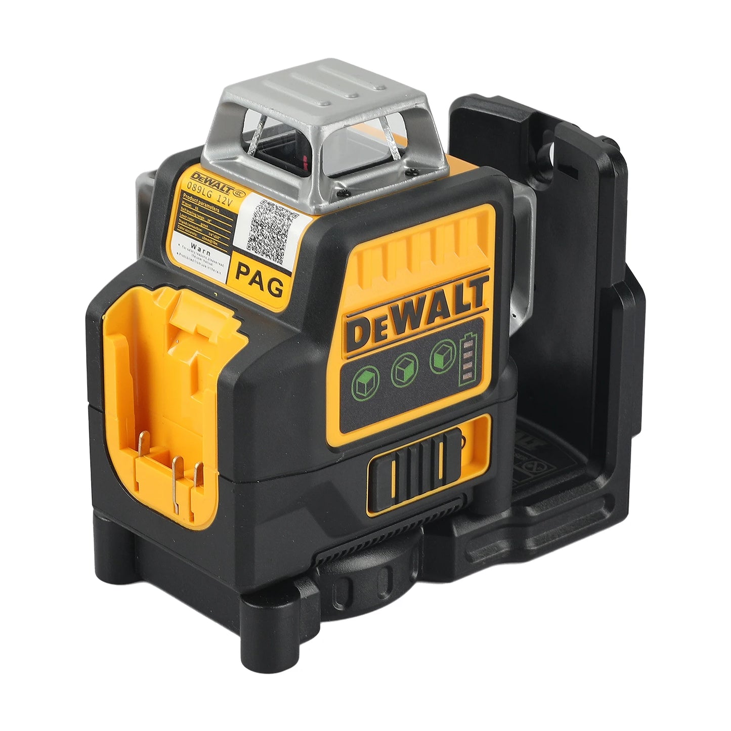 Nivel Láser DEWALT DW089LG 12 Líneas 360° – Luz Verde de Alta Visibilidad, Autonivelación, Montaje Universal