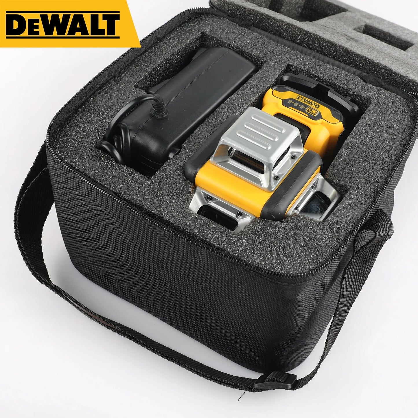 Nivel Láser DEWALT DW089LG 12 Líneas 360° – Luz Verde de Alta Visibilidad, Autonivelación, Montaje Universal