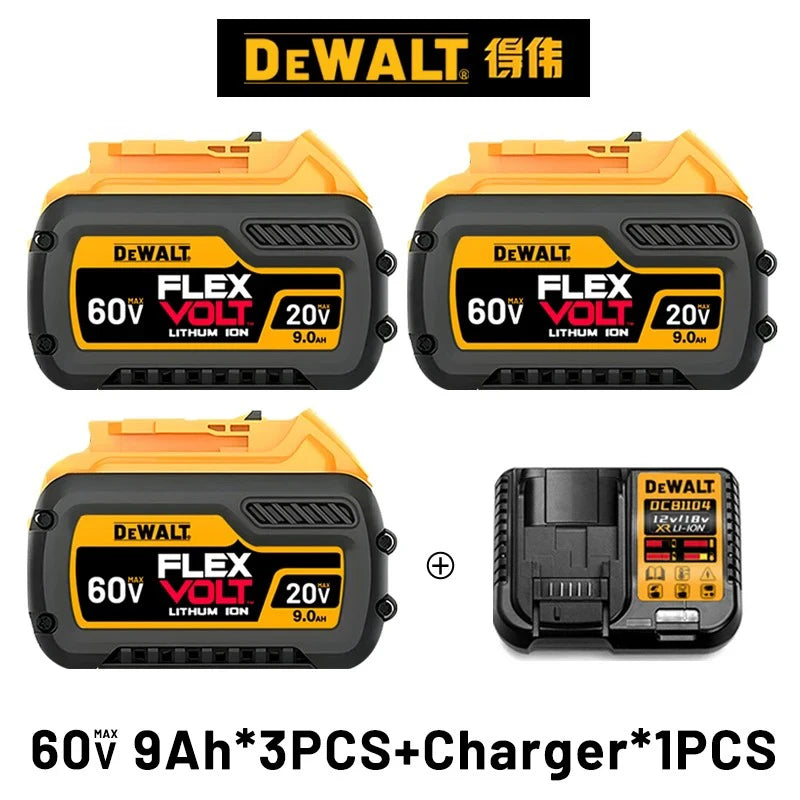Nueva Batería Original Dewalt 9.0Ah 20V/60V para Herramientas Eléctricas DCB206 DCB206 DCB205 DCB200 DCB203